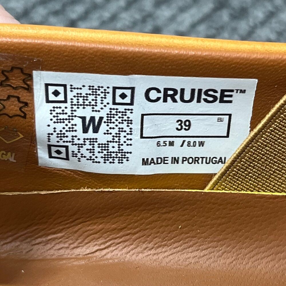 NEW Wolf & Shepherd Cruise Slip‎ On Sneakers Honey Leather Brown Shoes Mens 6.5 - Picture 8 of 8